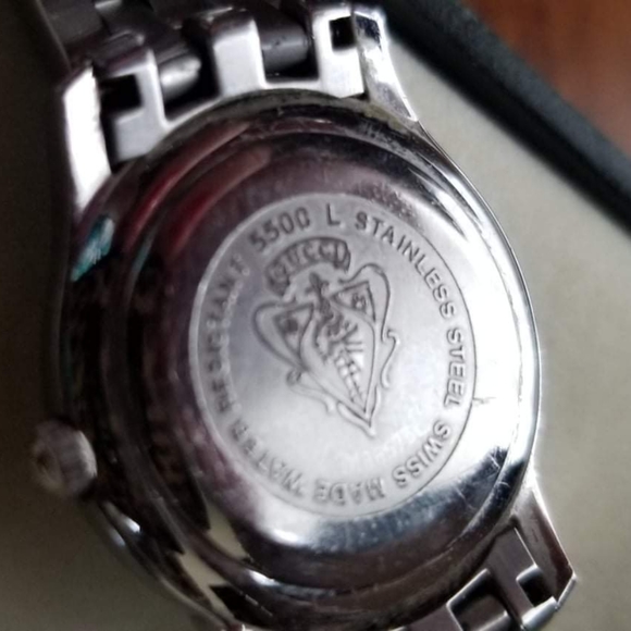 AUTHENTIC VINTAGE GUCCI LADIES 5500L STAINLESS STEEL WATCH WITH BOX - Picture 4 of 12